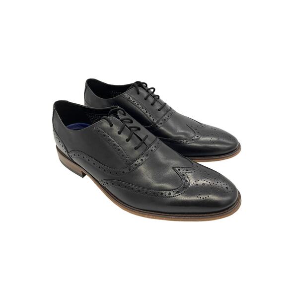Bostonian Commonwealth Men's Black Wingtip Dress Shoes Size 11.5 - Picture 1 of 10
